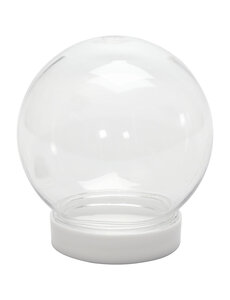 Creativ Company Sneeuwbol, H: 8,5 cm, d 8 cm, gatgrootte 4,7 cm, 1 stuk