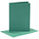 Creativ Company Kaarten en enveloppen, afmeting kaart 10,5x15 cm, afmeting envelop 11,5x16,5 cm, 110+230 gr, donkergroen, 6 set/ 1 doos