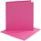 Creativ Company Kaarten en enveloppen, afmeting kaart 15,2x15,2 cm, afmeting envelop 16x16 cm, 220 gr, roze, 4 set/ 1 doos