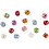 Creativ Company Dobbelsteen kralen, afm 10x10 mm, gatgrootte 4 mm, diverse kleuren, 400 gr, 700 ml/ 1 Doosje