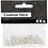 Creativ Company Waskralen, d 3 mm, gatgrootte 0,7 mm, zilver, 150 stuk/ 1 doos