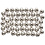 Creativ Company Waskralen, d 5 mm, gatgrootte 0,7 mm, zilver, 100 stuk/ 1 doos