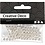 Creativ Company Waskralen, d 5 mm, gatgrootte 0,7 mm, zilver, 100 stuk/ 1 doos