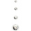 Creativ Company Waskralen, d 5 mm, gatgrootte 0,7 mm, zilver, 100 stuk/ 1 doos