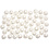 Creativ Company Waskralen, d 5 mm, gatgrootte 0,7 mm, parelmoer, 100 stuk/ 1 doos