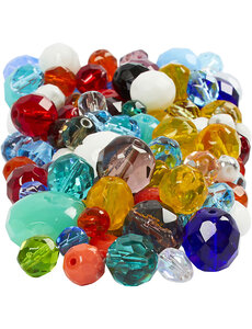 Creativ Company Facet glaskralen mix