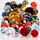 Creativ Company Facet glaskralen, afm 3-15 mm, gatgrootte 0,5-1,5 mm, diverse kleuren, 400 gr/ 1 doos