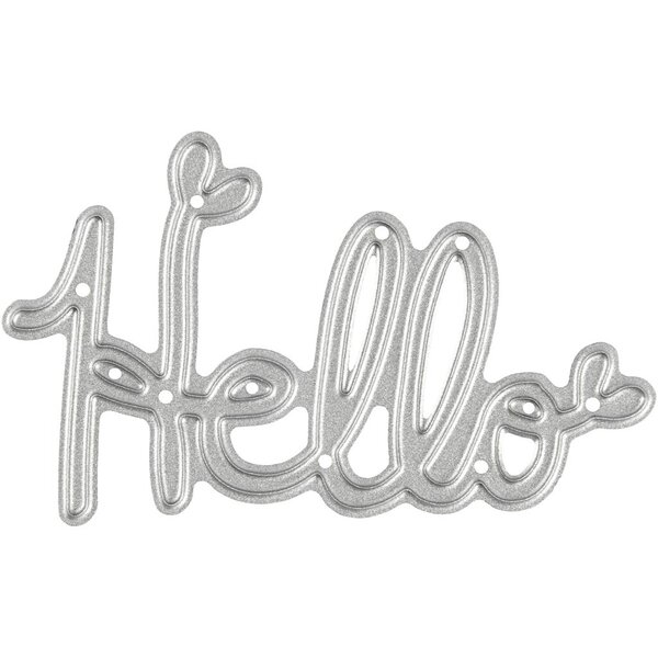 Creativ Company Snijmal, Hello, afm 59x36 mm, 1 stuk