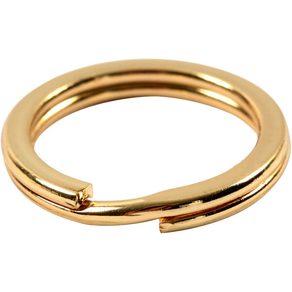 Vivi Gade Splitring, d 15 mm, verguld, 15 stuk/ 1 doos