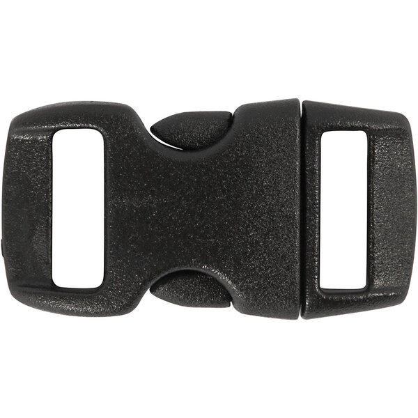 Creativ Company Klik sluiting, L: 29 mm, B: 15 mm, gatgrootte 3x11 mm, zwart, 4 stuk/ 1 doos