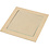 Creativ Company Onderzetter met glazen plaat, afm 15x15x0,5 cm, 6 stuk/ 1 doos