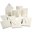 Creativ Company Passepartout kaarten, afmeting kaart 10,5x15 + 12,5x12,5 cm, Inhoud kan variëren , off-white, 50 set/ 1 doos