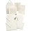 Creativ Company Passepartout kaarten, afmeting kaart 10,5x15 + 12,5x12,5 cm, Inhoud kan variëren , off-white, 50 set/ 1 doos