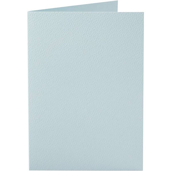 Creativ Company Kaarten, afmeting kaart 10,5x15 cm, 220 gr, lichtblauw, 10 stuk/ 1 doos