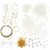 Creativ Company Creatieve Box Sieraden, Kettingen, armbanden, oorbellen, verguld, wit parelmoer, 1 doos