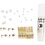 Creativ Company Mini Hobbyset Sieraden, Oorbellen van metaaldraad, verguld, 1 doos