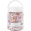 Creativ Company Waskralen, gatgrootte 1,3-2,5 mm, pastel orange, lichtroze, lichtpaars, parelmoer, 425 gr, 700 ml/ 1 Doosje