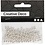 Creativ Company Waskralen, d 4 mm, gatgrootte 0,7 mm, zilver, 150 stuk/ 1 doos