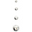 Creativ Company Waskralen, d 4 mm, gatgrootte 0,7 mm, zilver, 150 stuk/ 1 doos