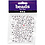 Creativ Company Letterkralen, afm 7 mm, gatgrootte 1,2 mm, wit, 25 gr/ 1 doos