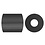 Foto kralen, afm 5x5 mm, gatgrootte 2,5 mm, medium, schwarz (1), 1100 stuk/ 1 doos