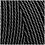 Creativ Company Macramé koord, L: 315 M, dikte 1 mm, Dunne kwaliteit 12/12, zwart, 220 gr/ 1 bol
