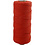 Creativ Company Macramé koord, L: 315 M, dikte 1 mm, Dunne kwaliteit 12/12, rood, 220 gr/ 1 bol