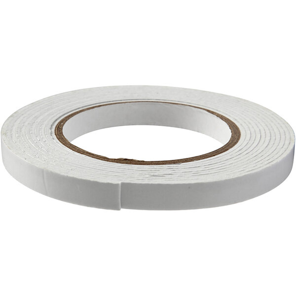 3D Foam Tape, B: 12 mm, dikte 2 mm, 5 m/ 1 rol