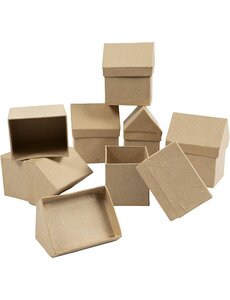 Creativ Company Huizen, H: 10,5 cm, afm 6x8,5 cm, 5x4 stuk/ 1 doos