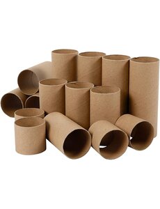 Creativ Company Rollen van karton, L: 4,7+9,3+14 cm, 60 stuk/ 1 doos