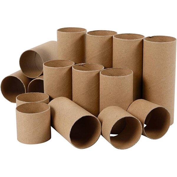 Creativ Company Rollen van karton, L: 4,7+9,3+14 cm, 60 stuk/ 1 doos