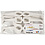 Creativ Company Brillen, H: 4,5-10 cm, L: 32 cm, wit, 160 stuk/ 1 doos