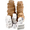 Creativ Company Dozen, afm 6,5-18 cm, bruin, wit, 30 stuk/ 1 set