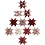 Vivi Gade Papieren vlechtstroken, L: 44+78 cm, B: 15+25 mm, d 6,5+11,5 cm, glitter,vernis, rood, 40 stroken/ 1 doos