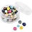 Zoetwaterparels, d 5-6 mm, gatgrootte 0,5 mm, parelmoer kleuren, 60 stuk/ 1 doos