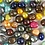 Zoetwaterparels, d 5-6 mm, gatgrootte 0,5 mm, parelmoer kleuren, 60 stuk/ 1 doos