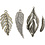 Creativ Company Veren, afm 29-55 mm, gatgrootte 12-20 mm, antiek zilver, 4 stuk/ 1 doos