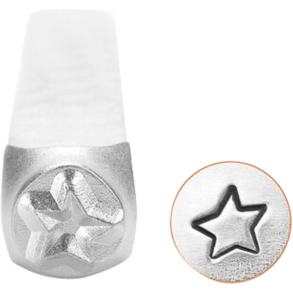 ImpressArt Embossing stempel, ster, L: 65 mm, afm 3 mm, 1 stuk