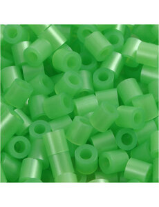 NABBI Strijkkralen, afm 5x5 mm, gatgrootte 2,5 mm, medium, groen parelmoer (32240), 6000 stuk/ 1 doos