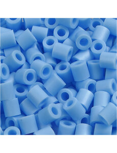 NABBI Strijkkralen, afm 5x5 mm, gatgrootte 2,5 mm, medium, pastel blauw (32224), 6000 stuk/ 1 doos