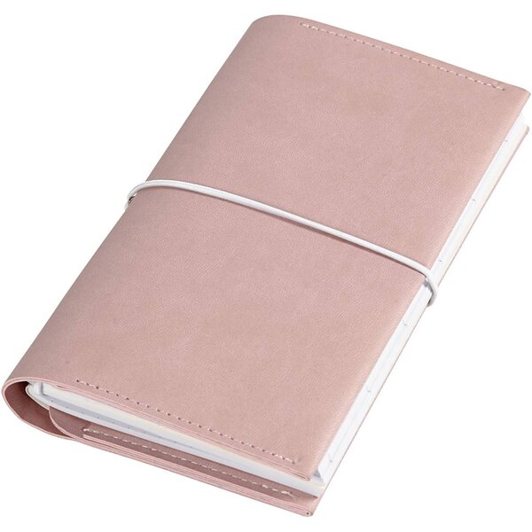 Creativ Company Planner / Bulletjournal, afm 10x18x1,5 cm, elastieksluiting, roze, 1 stuk