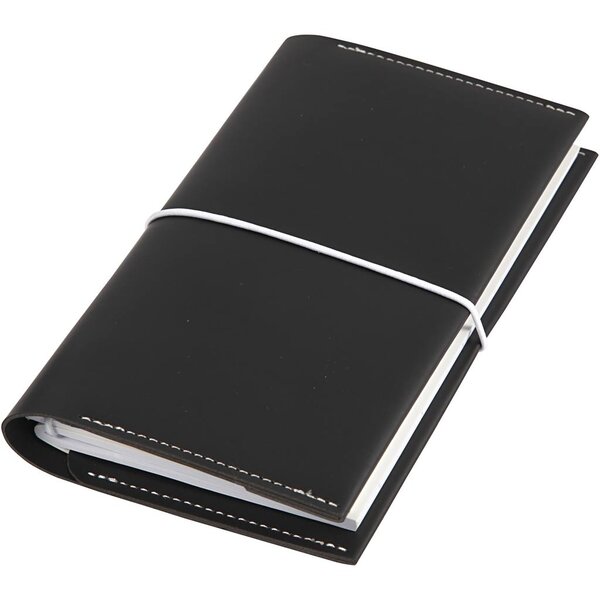 Creativ Company Planner / Bulletjournal, afm 10x18x1,5 cm, elastieksluiting, zwart, 1 stuk