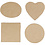 Creativ Company Medium dozen, H: 5 cm, d 10-12 cm, 4 stuk/ 1 doos