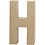 Creativ Company Letter, H, H: 20,2 cm, B: 11,2 cm, dikte 2,5 cm, 1 stuk