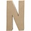 Creativ Company Letter, N, H: 20,2 cm, B: 11,5 cm, dikte 2,5 cm, 1 stuk