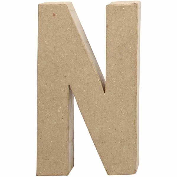Creativ Company Letter, N, H: 20,2 cm, B: 11,5 cm, dikte 2,5 cm, 1 stuk