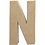 Creativ Company Letter, N, H: 20,2 cm, B: 11,5 cm, dikte 2,5 cm, 1 stuk