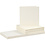 Kaarten en enveloppen, afmeting kaart 15x15 cm, afmeting envelop 16x16 cm, 110+220 gr, off-white, 50 set/ 1 doos