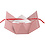 Vivi Gade Cadeaudoos, harlekijn patroon, afm 15x7x8 cm, 250 gr, rood, wit, 3 stuk/ 1 doos