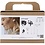 Creativ Company Mini Hobbyset Sieraden, Halsketting en oorbellen, zwart, wit, 1 doos